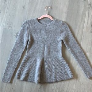 Peplum bottom cute sweater knit